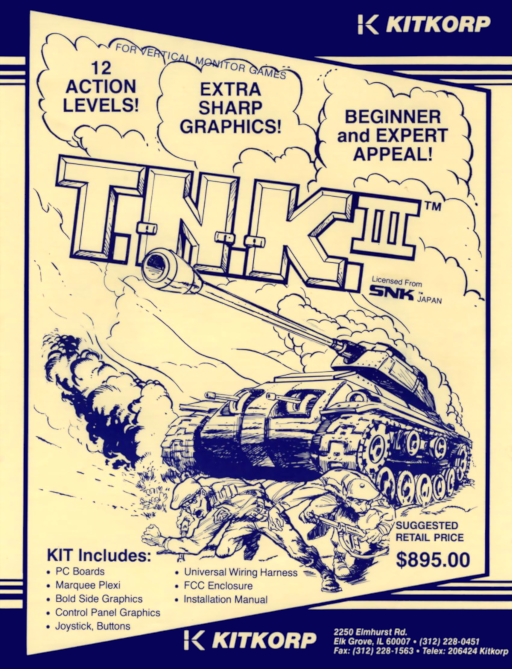 T.N.K III (US) Game Cover